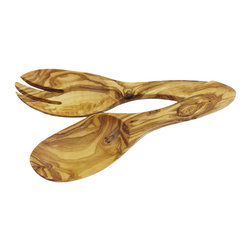 Olive Wood Salad Service (Set of 2) by Le Souk Olivique - Products