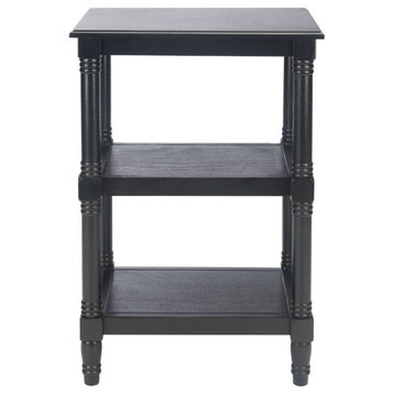Suki 3 Shelf Accent Table Black