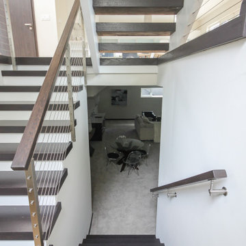 Project #70 | Open-Riser Staircase with Cable Railing
