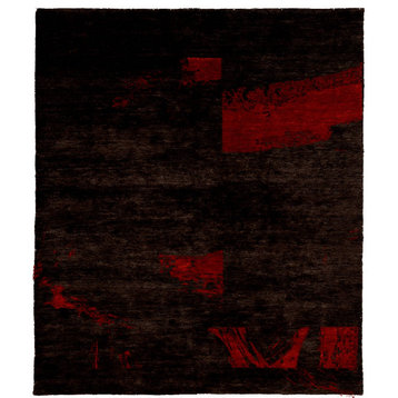 Simplicity Wool Hand Knotted Tibetan Rug, 10' Square