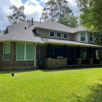 Custom Exterior Renovation with Roofing & Metal Details