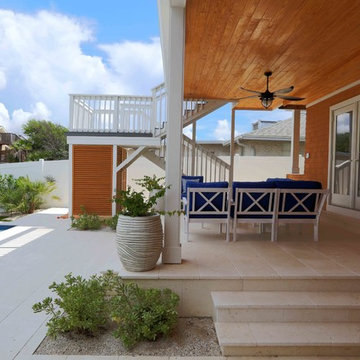 Amelia Island Coastal Contemporary Backyard