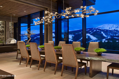 Mountain style home design photo in Other