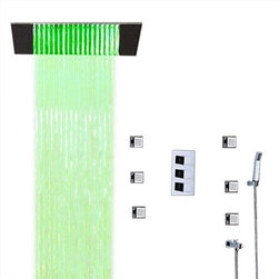 Nariman Recessed Color Changing Water Powered Led Shower - Showerheads And Body Sprays
