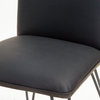 Bonsallo Vinyl Dining Chair, Set of 2, Black