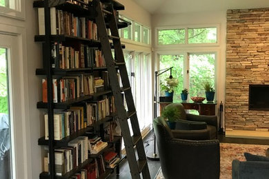 Book Shelves with Library Ladder
