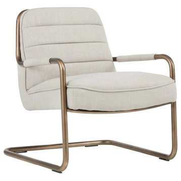 Xarles Lounge Chair - Beige Linen