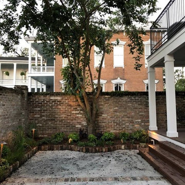 Courtyard Renovation with Landscape Lighting