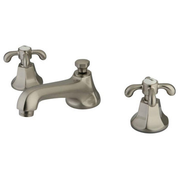 Kingston Brass 3" Double Cross Handle Bathroom Sink Faucet, KS4468TX