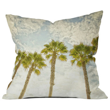 Shannon Clark Palm Trees Outdoor Throw Pillow