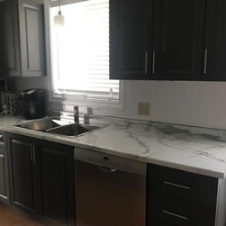 Profile E | Dark Brown, Black Grain, Textured Cabinet Doors - Kitchen Cabinetry