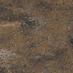 Corian&reg; Allspice is chestnut brown with smoke-infused veining & silver flecks. - Products