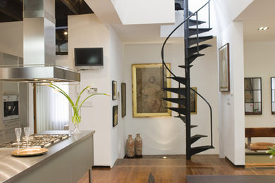 Staircase - eclectic staircase idea in Philadelphia