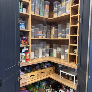A Shaker-Style Kitchen With A Handleless Design