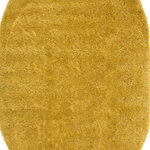 Alpine Rug Co. - Taylor Collection Plush Yellow Shag Area Rug, 3'11"x5'11" - Cozy shag is a key feature of the Taylor collection. Made of stain-resistant polypropylene, these rugs are easy to care for and comfortable underfoot.