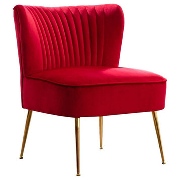 Alaia 25" Wide Tufted Velvet Accent Chair