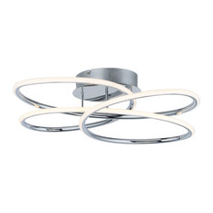 ET2 E24134 Coaster 20-1/4"W Integrated LED Semi-Flush Ceiling - Polished Chrome