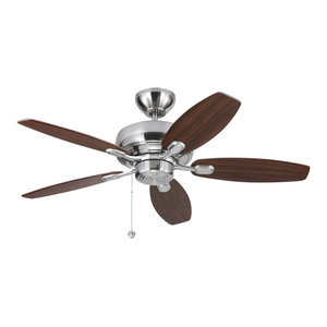 44 Airlift Fan Brushed Steel Contemporary Ceiling Fans By