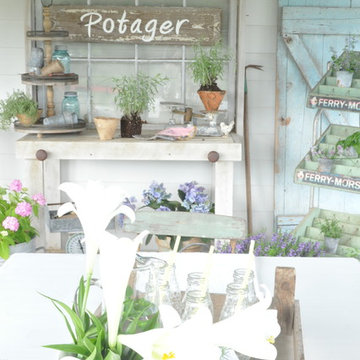 Potager Sign & Herb Garden
