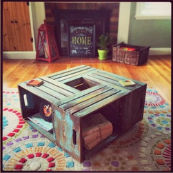 Wine Crate Coffee Table // Rustic Coffee Table // Coffee Table // Table - Coffee Tables