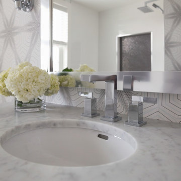 Geometric Chic Bathroom