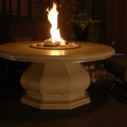Octagon Chat Height Fire Pit Table - Fire Pits
