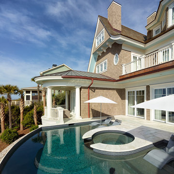Kiawah Classic updated Shingle Style oceanfront home