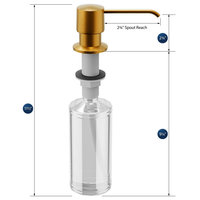 Karran SD25 Kitchen Soap/Lotion Dispenser, Gold