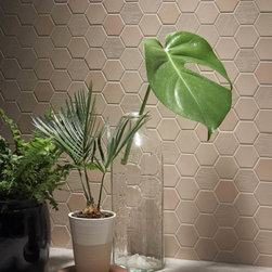 Beton Still Rosy Blush Hex Mosaic - Mosaic Tiles