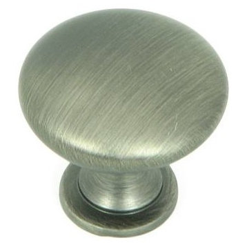 Stone Mill Hardware -Princeton Weathered Nickel Round Cabinet 1 1/4" Knob