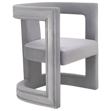 Ada Grey Velvet Chair
