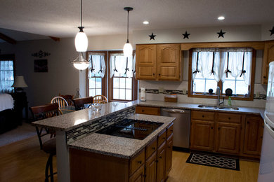 Home design - mid-sized contemporary home design idea in Chicago