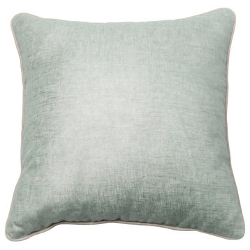 Metallic Linen Pillow Cover, Sky Blue