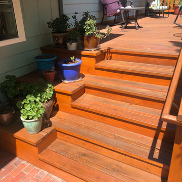 Cedar Stairs Leading to Upper Deck
