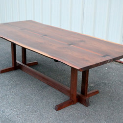Live Edge Walnut Nakashima Style Table - Dining Tables