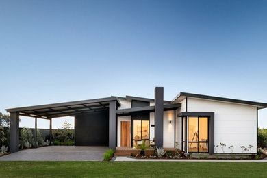 Contemporary exterior home idea in Perth