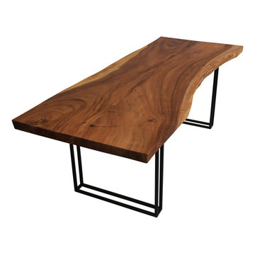 Mariemont Solid Wood Live Edge Slab Large Dining Table
