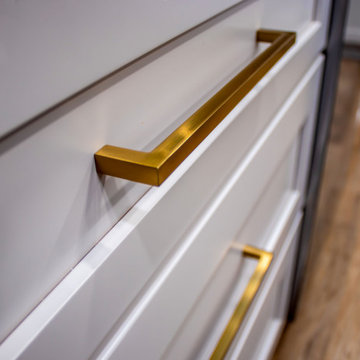 Custom Two-Tone Shaker Style Kitchen with Storage Organization