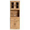 Collene Modern Kitchen Cabinet/Hutch, Oak Brown