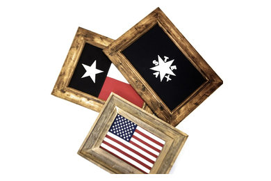 Framed Cotton Flags