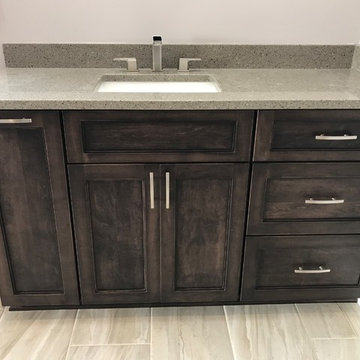 Custom Amish Cabinetry and Waypoint Cabinetry- Extra White and Peppercorn Grey