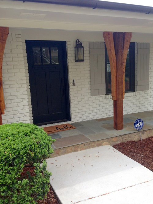 Painting concrete walkway