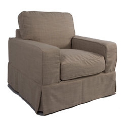 Sunset Trading Americana Chair - Slip Cover Set Only - Linen - Slipcovers And Chair Covers