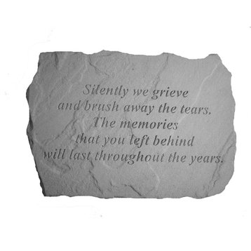 "Silently We Grieve" Memorial Garden Stone