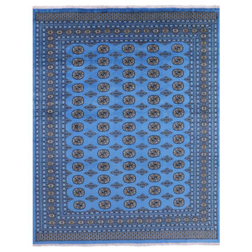 Silky Bokhara Handmade Wool Rug 8' 1" X 9' 11" - Q13891