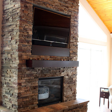 Built In Flat Screen Fireplace