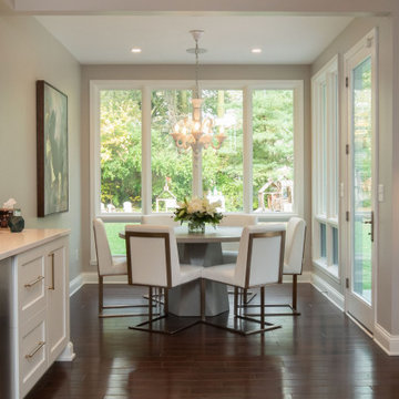 Glamorous Kitchen, Dining and Living Renovation with Entertaining in Mind