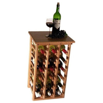 18 Bottle Floor Model Wine Rack, Mahogany