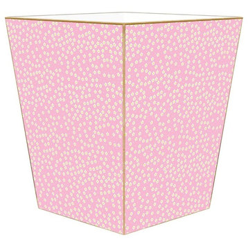 Pink and Yellow Daisy Wastepaper Basket