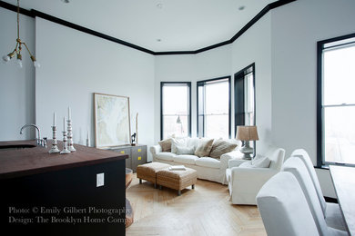 Inspiration for an eclectic living room remodel in New York